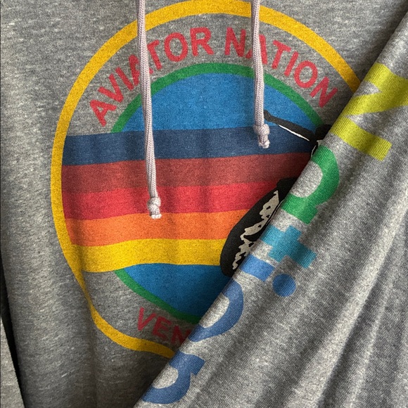 Aviator Nation Heather Gray Hoodie - Picture 3 of 8